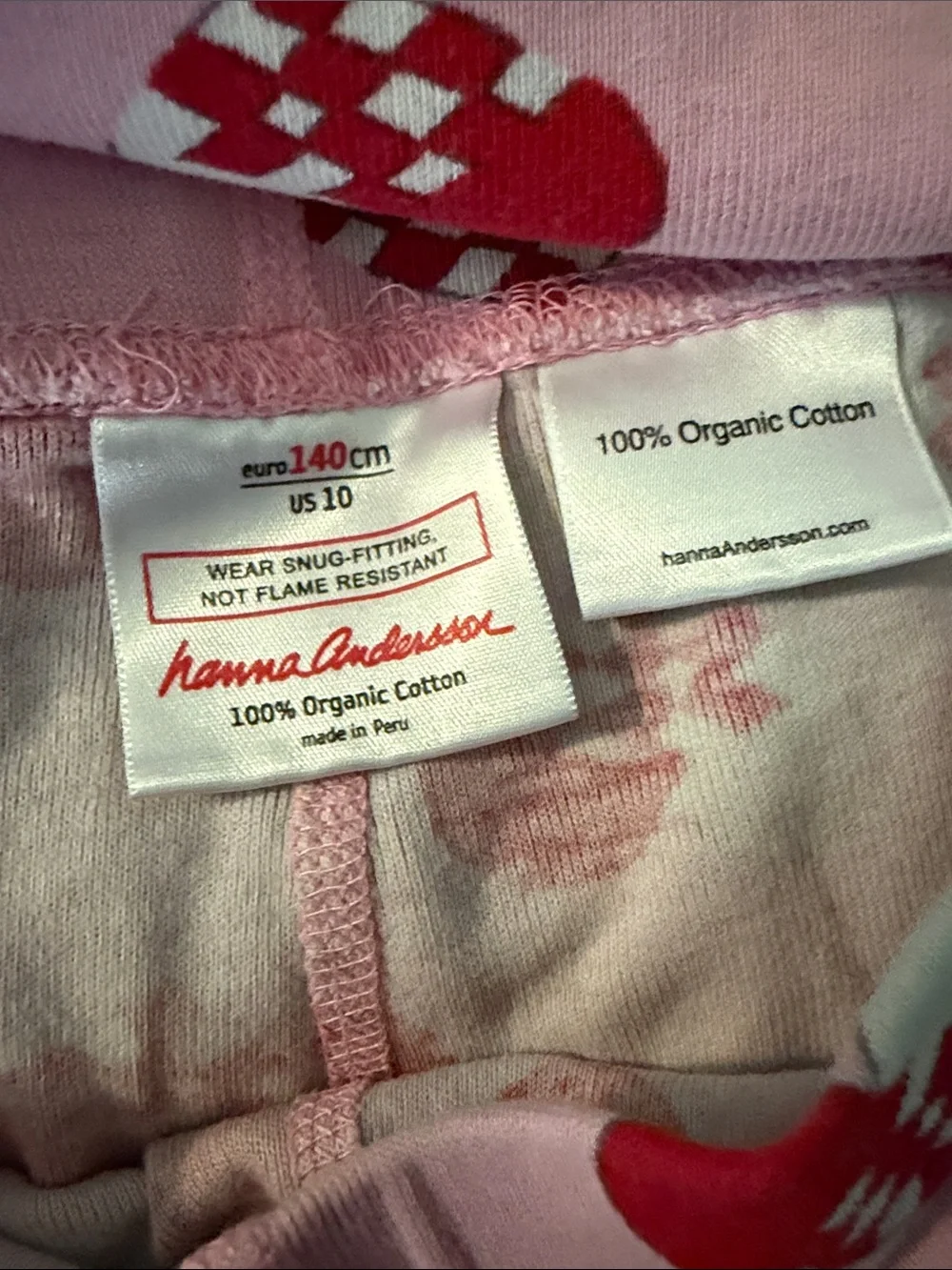 Hanna Anderson Swedish holiday Cotton Pajama Set.